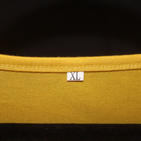 Mustard Color Tee Shirt Dress - Picture 5 of 5